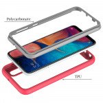 Wholesale Samsung Galaxy A10E, A102 Clear Dual Defense Hybrid Case (Hot Pink)